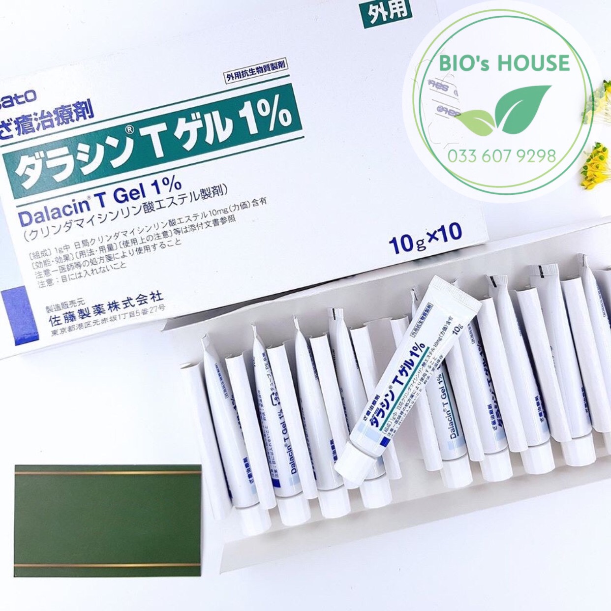 Kem bôi mụn dalacin t gel 1% nhật bản 10g