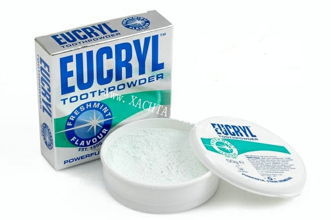[HCM]Bột tẩy trắng răng Eucryl Tooth Powder-50g