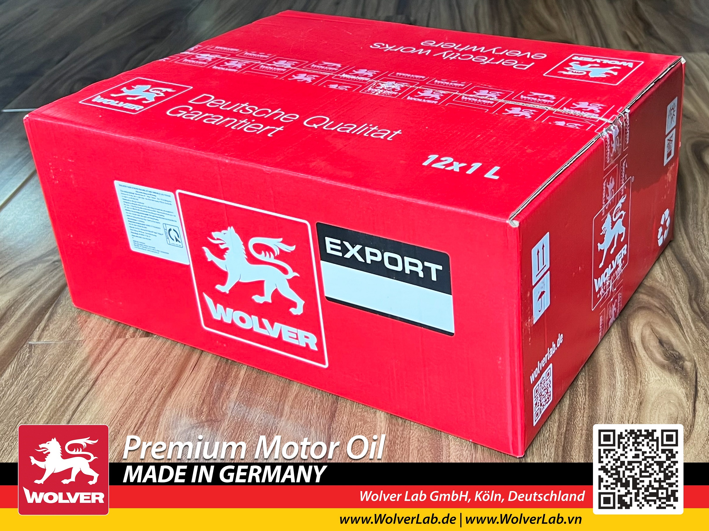 Dầu nhớt xe 2 thì Wolver Speed 2T (thùng 12 lon) dạng thùng German Lubricant - Wolver 2T - Wolver 2 thì