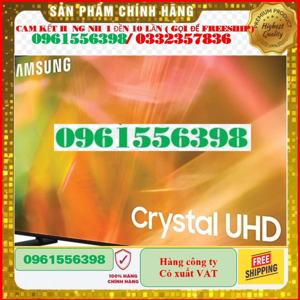 [HÀNG CHÍNH HÃNG 100%] Smart Tivi Samsung 65 inch Crystal UHD 4K AU8100 65AU8100 - UA65AU8100 UA65AU8100KXXV