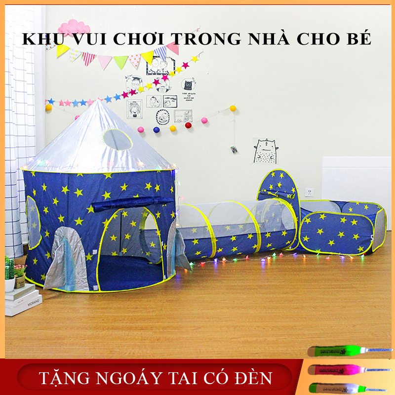 Lều bóng, nhà bóng chó bé. Nhà bóng tự bung gấp gọn, khu vui chơi cho bé
