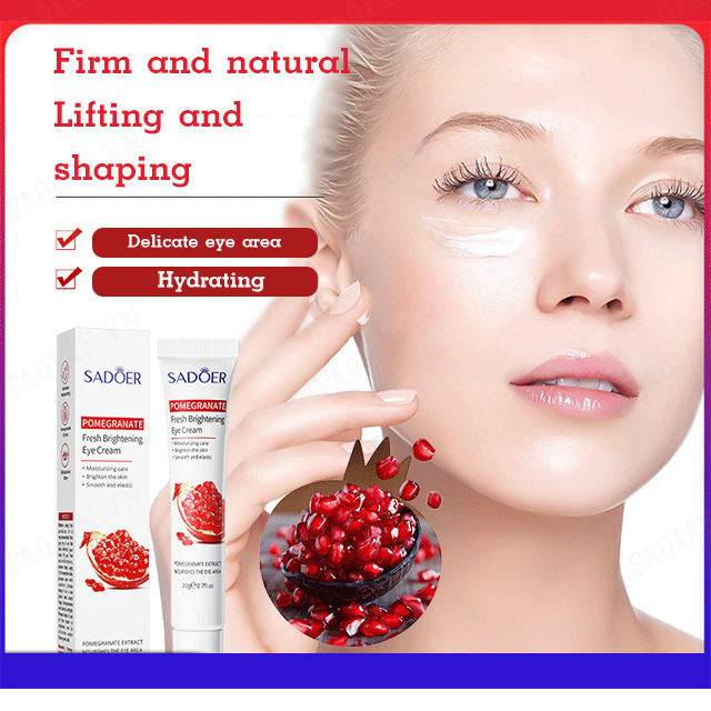 faqian Lifting Eye Cream Serum Removes Fine Lines Dark Circles Aloe Vera Pomegranate Vitamin C Moisturing