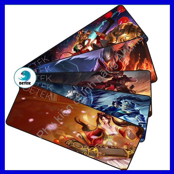 Lót chuột chơi game cực đại hình ảnh nhân vật hoạt hình Liên Minh, Liên Quân, PUBG