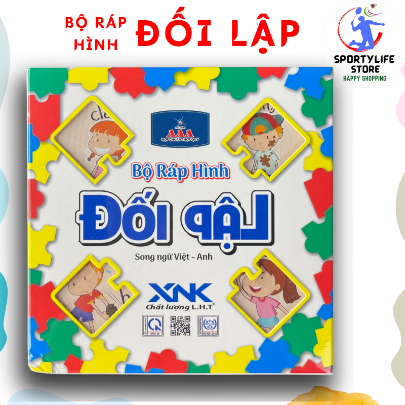 Bộ ráp hình song ngữ Đối Lập "LIÊN HIỆP THÀNH" - Đồ chơi giáo dục tiếng Anh sáng tạo phân phối Sportylife Store