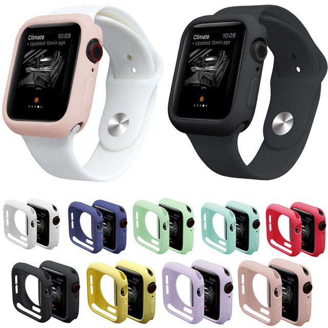 [HCM]Ốp Cao Su Bảo Vệ Cho Apple Watch Seri 1 2 3 4 5 6 SE - [FULL SIZE 38 40 42 44]