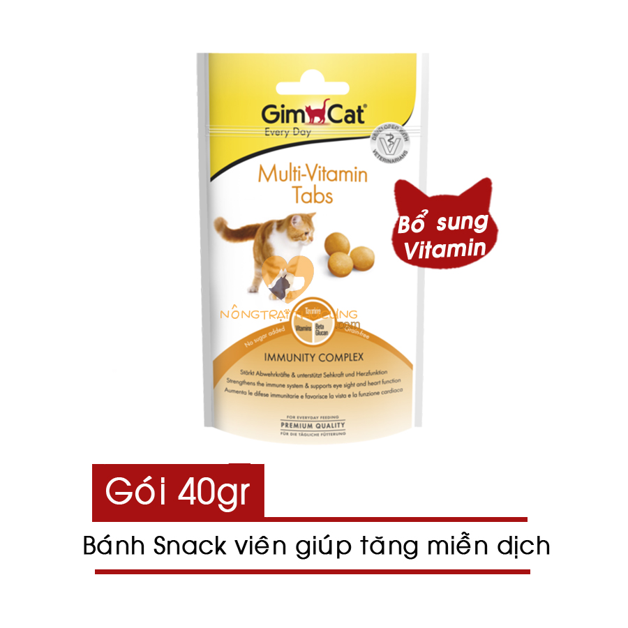Bánh Snack- Bánh Thưởng Viên GimCat Cho Mèo Bổ Sung Vitamin &Tăng Miễn