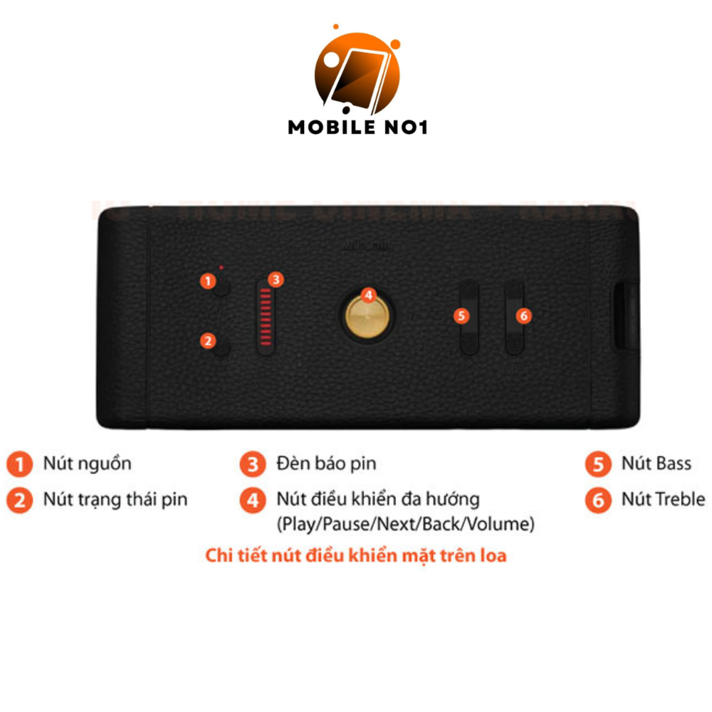 Loa Bluetooth Mar.shall MIDDLETON M3 Loa Mini Có Âm Thanh Cấp Kết Nối Đơn Giản Nhanh Chóng. Thiết Kế Bền Bỉ Sang trọng Chống nước Kết Nối Đơn Giản Nhanh Chóng