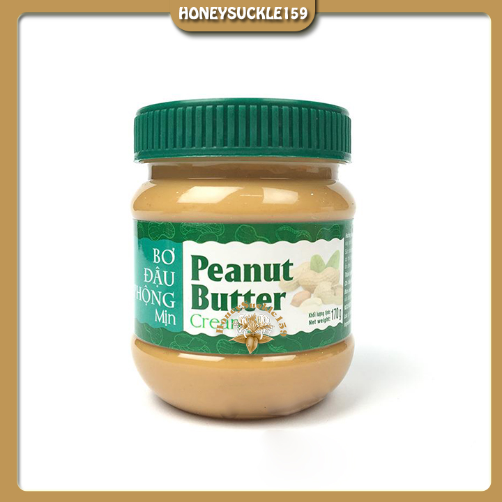 Hộp 170g  Bơ Lạc- Bơ Đậu Phộng Mịn dùng ăn bánh mì hoặc làm nhân các loại bánh
