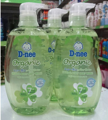 Sữa tắm gội toàn thân organic Dnee 380ml Thái Lan