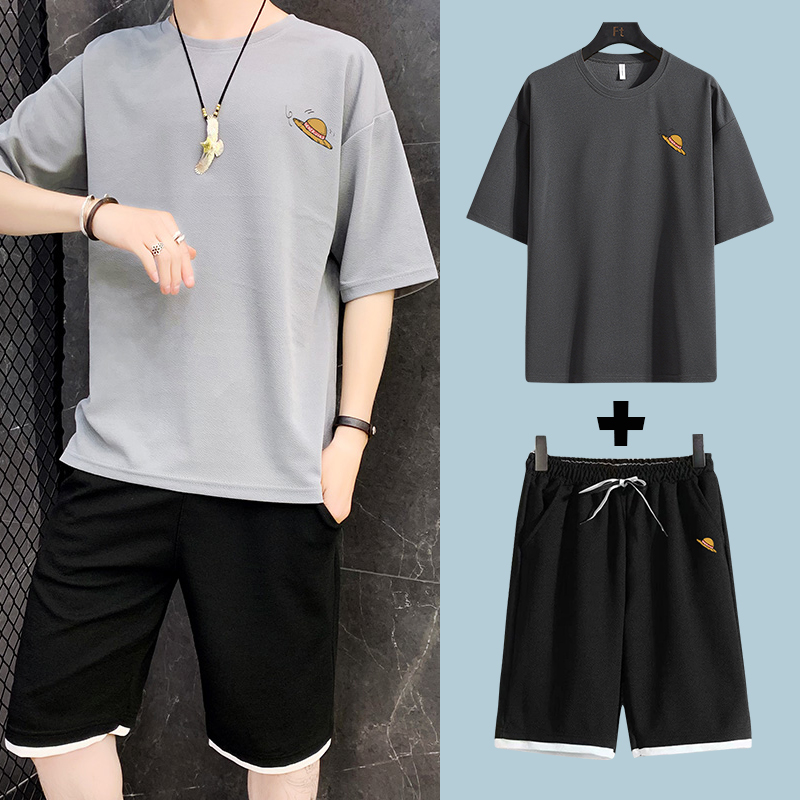 [ Free Ship Max ] Bộ Quần Áo Thun Nam Thể Thao Ngắn Mùa Hè Họa Tiết Anime Nhật Bản Cá Tính Thời Trang  Glamour QA NAM 082
