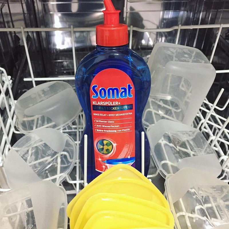 Nước trợ xả Somat cho máy rửa chén bát chai 750ml