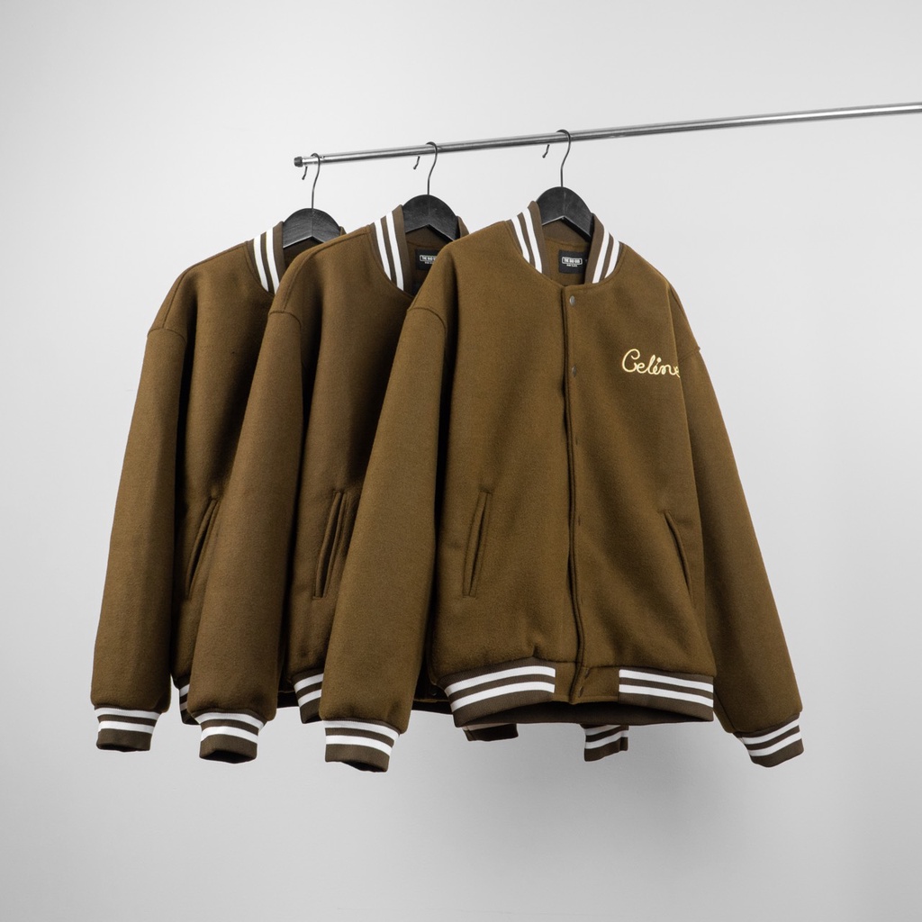 Áo khoác bomber varsity Ce MSW town, jacket nam nữ unisex