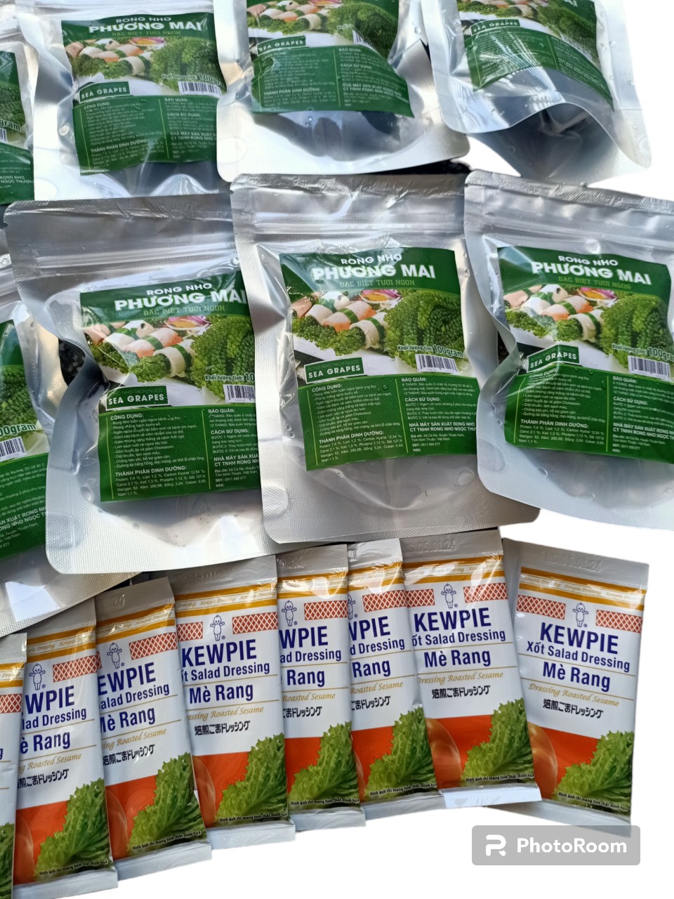 🎁 [FreeShip Max] [GIẢM GIÁ ]500 GAM RONG NHO TÁCH NƯỚC PHƯƠNG MAI= 5 gói] 100gr + Tặng Kèm 100 gam tách nước
