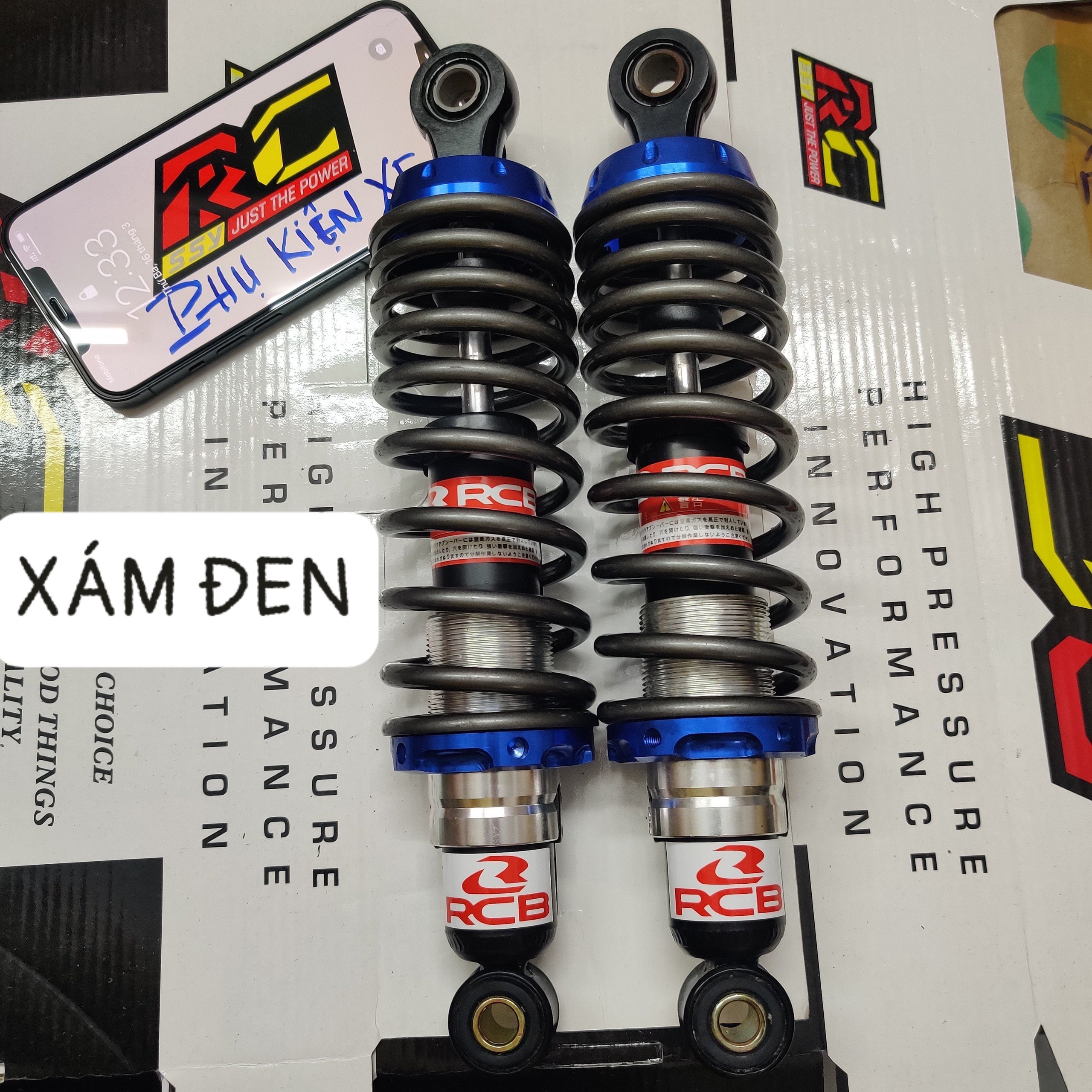 Phuộc nhún sau RCB cho các con xe số Sirius Jupiter Taurus Cub 280mm ...