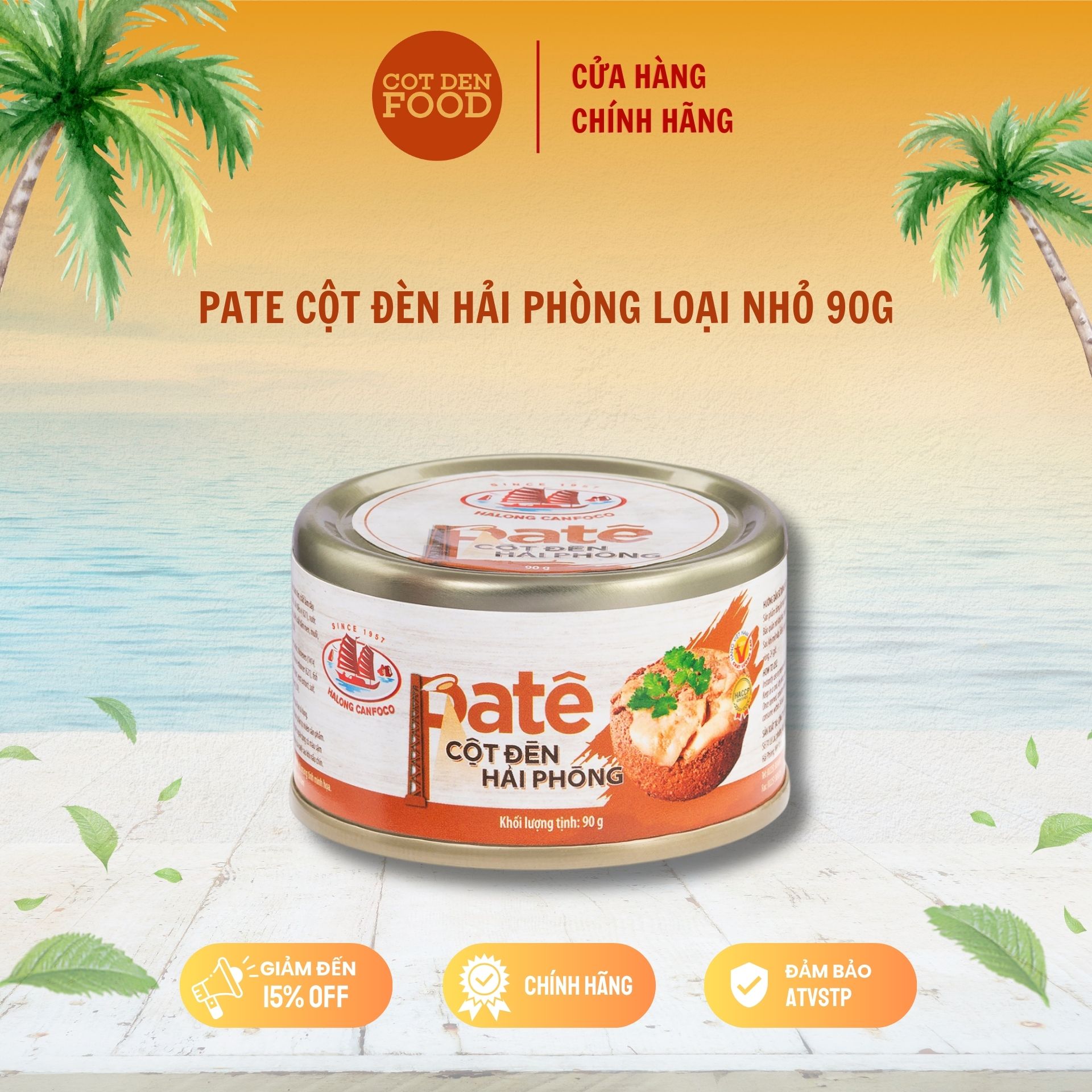 Pate cột đèn hải phòng 90g - đồ hộp hạ long