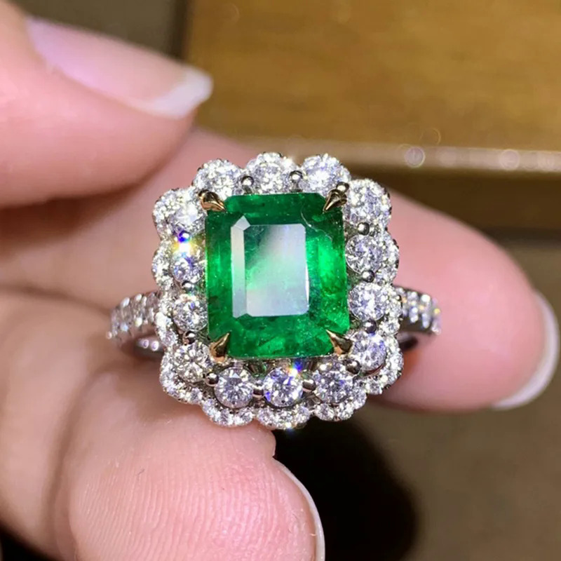 Cổ điển aaaaa Zircon Nhẫn vàng trắng đầy Wedding Band nhẫn cho phụ nữ Bridal LỜI HỨA đính hôn trang sức sinh nhật gift6999