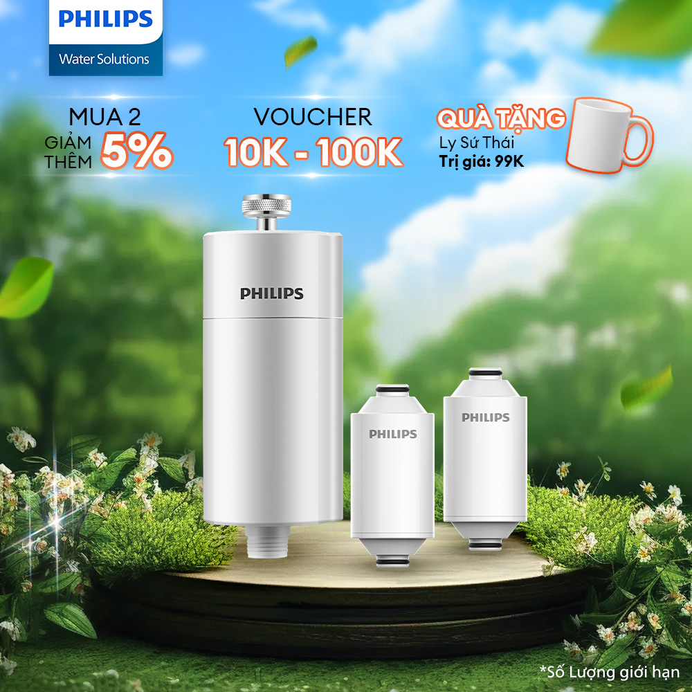 Combo 1 năm trải nghiệm nước sạch chăm sóc da & tóc cho gia đình với Bộ lọc nước tại vòi AWP1775 & Lõi lọc AWP175