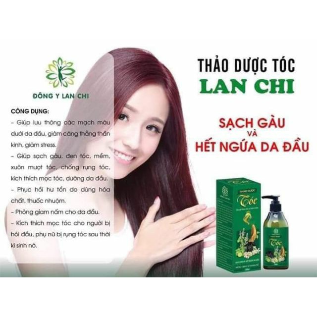 Dầu gội thảo dược đông y lan chi