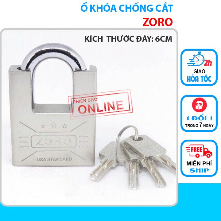 Ổ khóa zoro chống cắt 6p-chìa muỗng