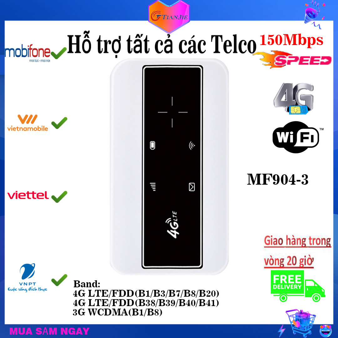 Cục phát wifi, phát wifi 4g gắn sim, Pocket Wifi, wifi không dây 4g , Router Wifi 150Mbps 2.4G Hộp dữ liệu Wifi Box Thiết bị đầu cuối Wifi Bộ định tuyến không dây Wifi