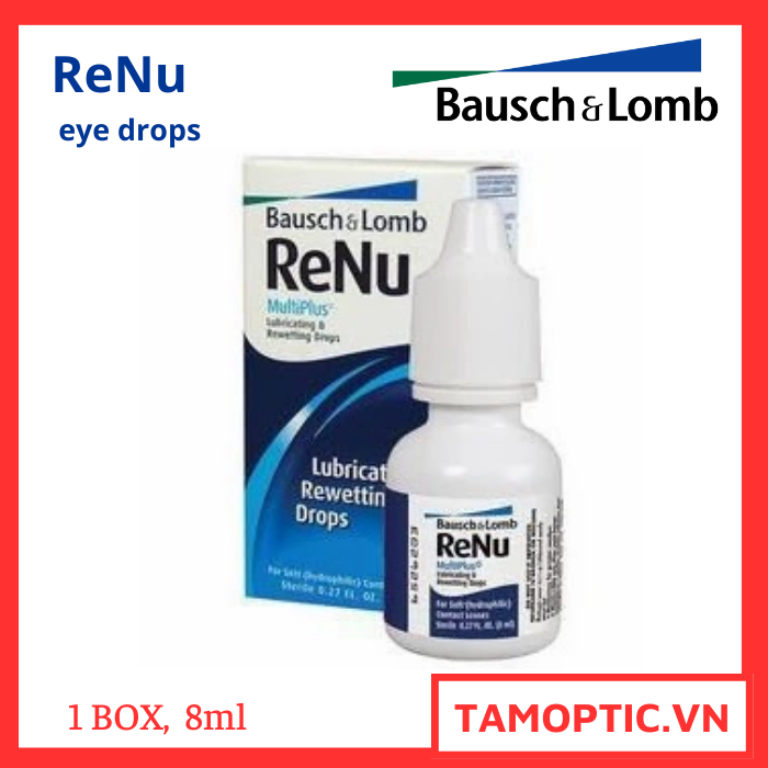[eye drops] Dung dịch nhỏ mắt Renu Rewetting Drops 8ml bausch+lomb