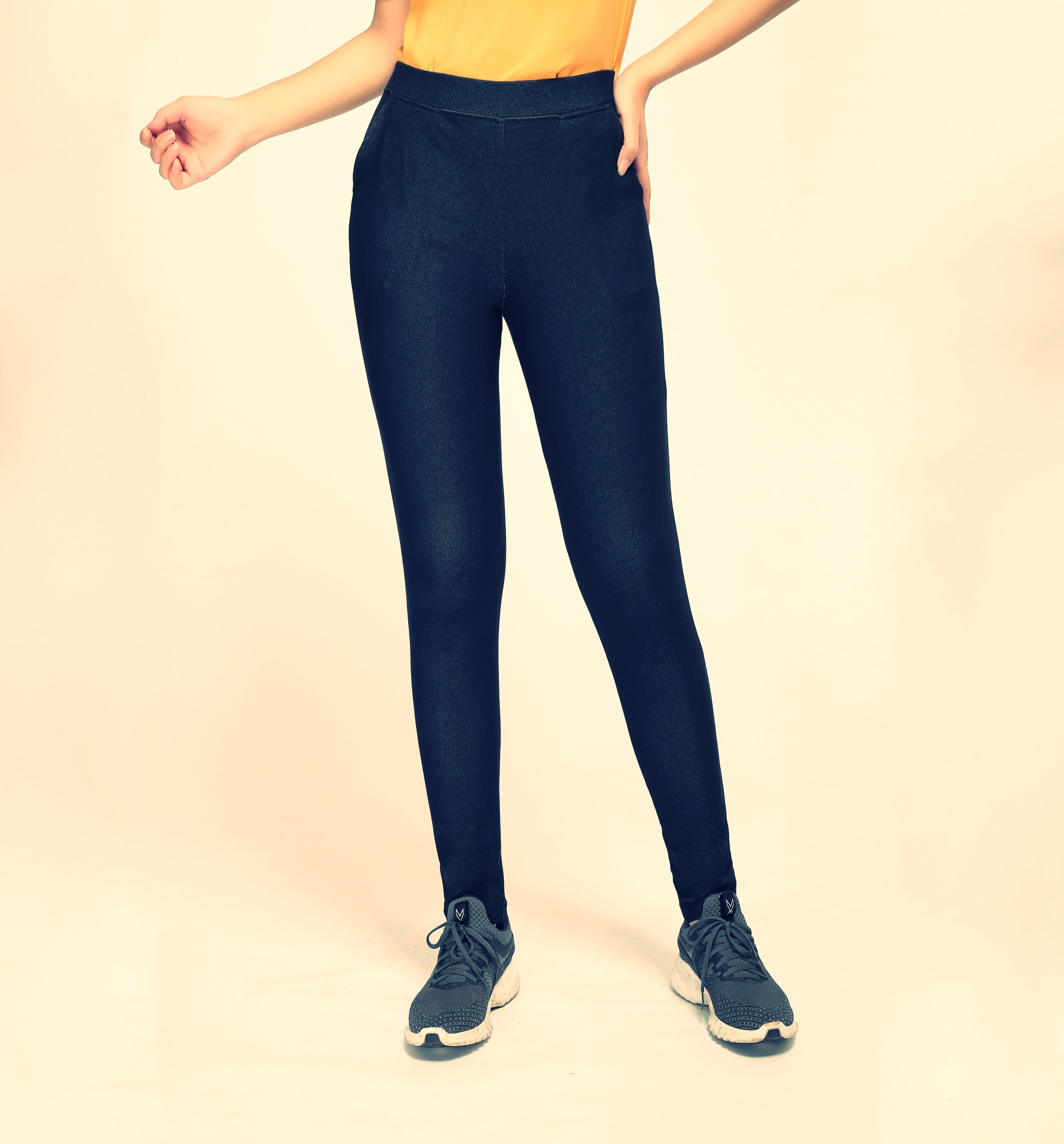 Quần Legging Vicci dáng dài 4 túi giả jeans