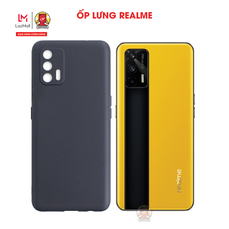 Ốp Lưng Handtown Cho Realme GT 5G Dẻo Đen Chống Sốc Bảo Vệ Máy Chống Va Đập Không Ố Vàng