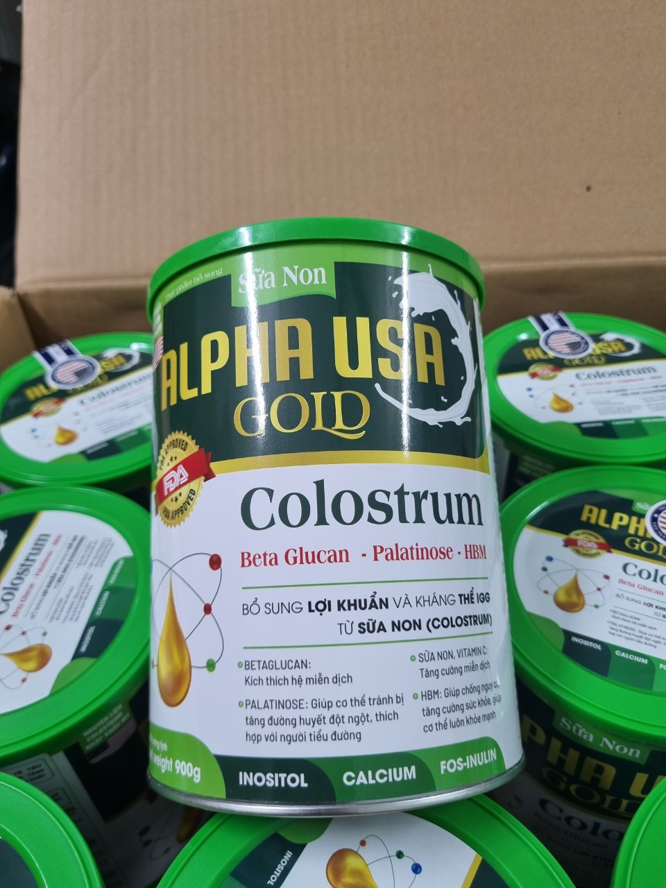 Sữa non alpha usa gold colostrum.