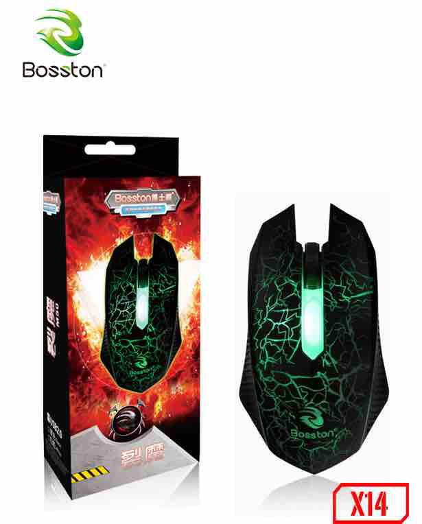 Chuột bosston x14 led 7 màu
