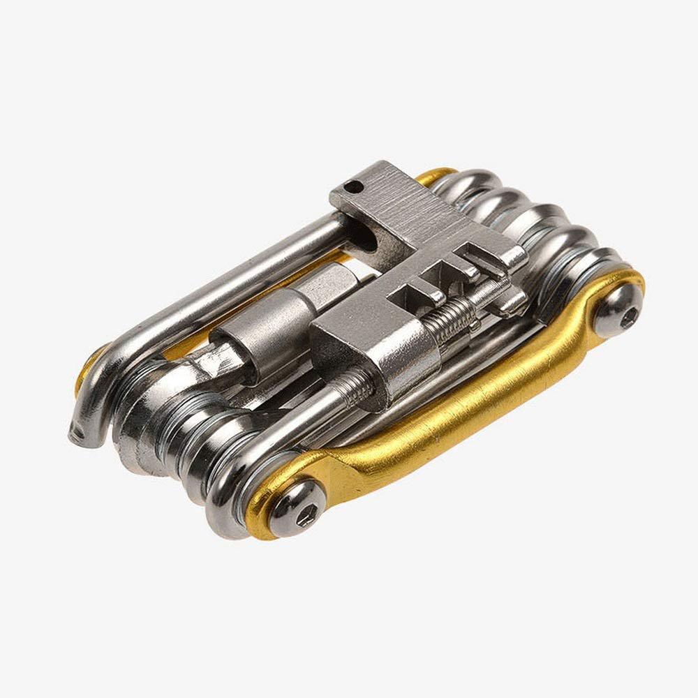 Dụng Cụ Sửa Xe Đạp Sửa Chữa Đa Năng 11 Món Nhiều Màu – Dụng Cụ Sửa Xe Đạp 11 Trong 1 Nhỏ Gọn - Vàng