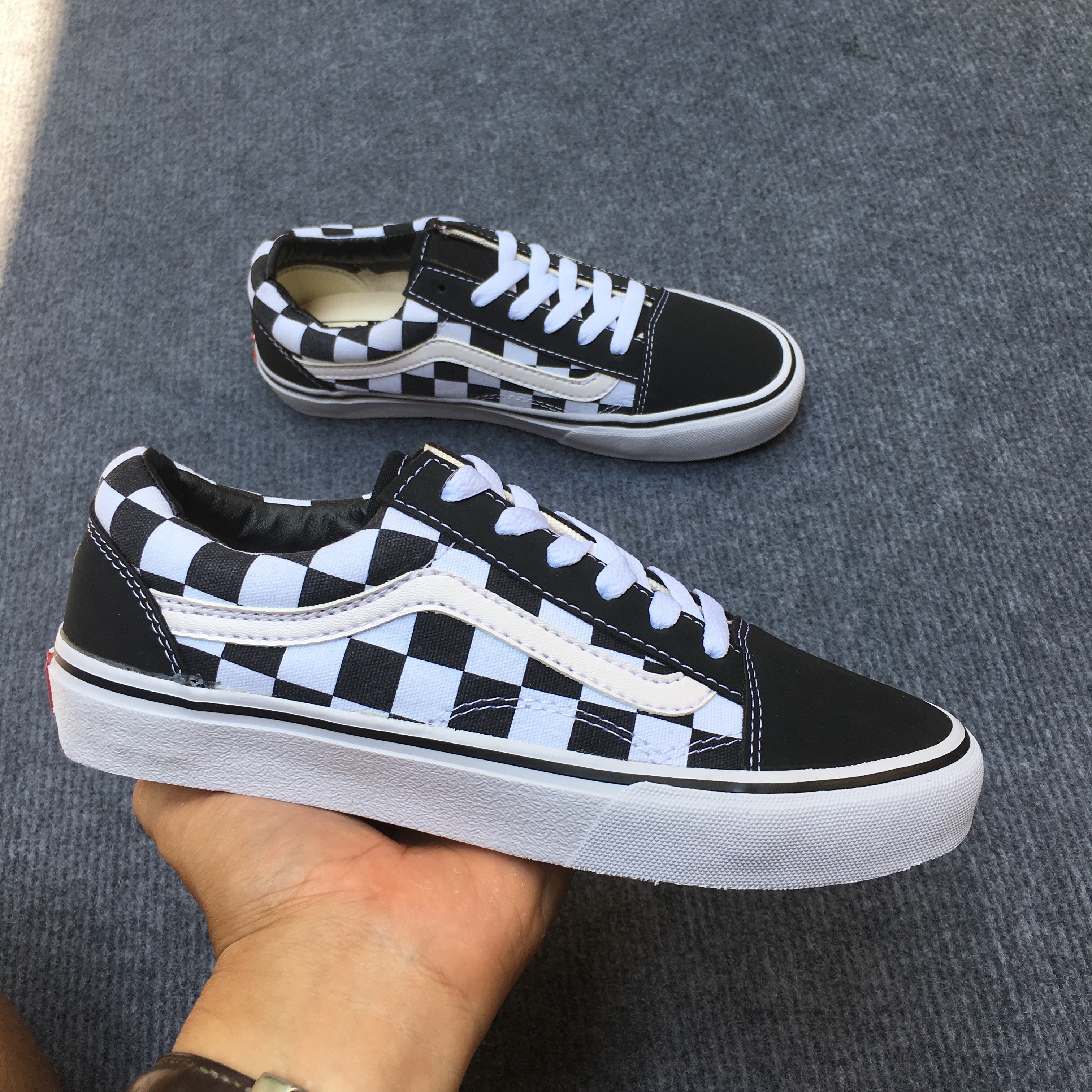 [TẶNG HỘP + TẤT+LỌ TẨY ] GIẦY THỂ THAO NAM NỮ VANS OLD SKOOL CARO