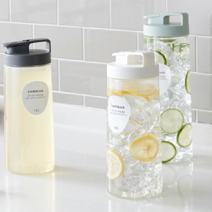 Bình Nước Học Sinh LocknLock thể tích 1200ML. Nắp Có Ron Cao Su Chống Đổ, Nút Bật Tiện Lợi