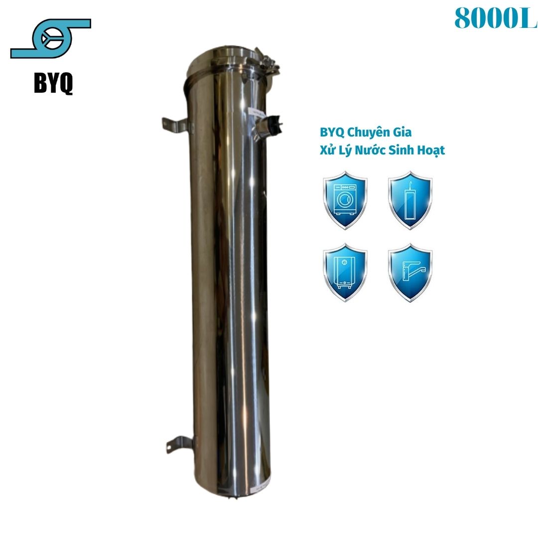 [Trả góp 0%]Màng Lọc Nước Sinh Hoạt  Lọc nước giếng khoan  công nghiệp công suất lớn 8000L/h Lõi lọc Vĩnh viễn  xả cặn định kỳ hàng tháng không dùng điện  vỏ inox 304 Bảo hành 3 năm thân vỏ