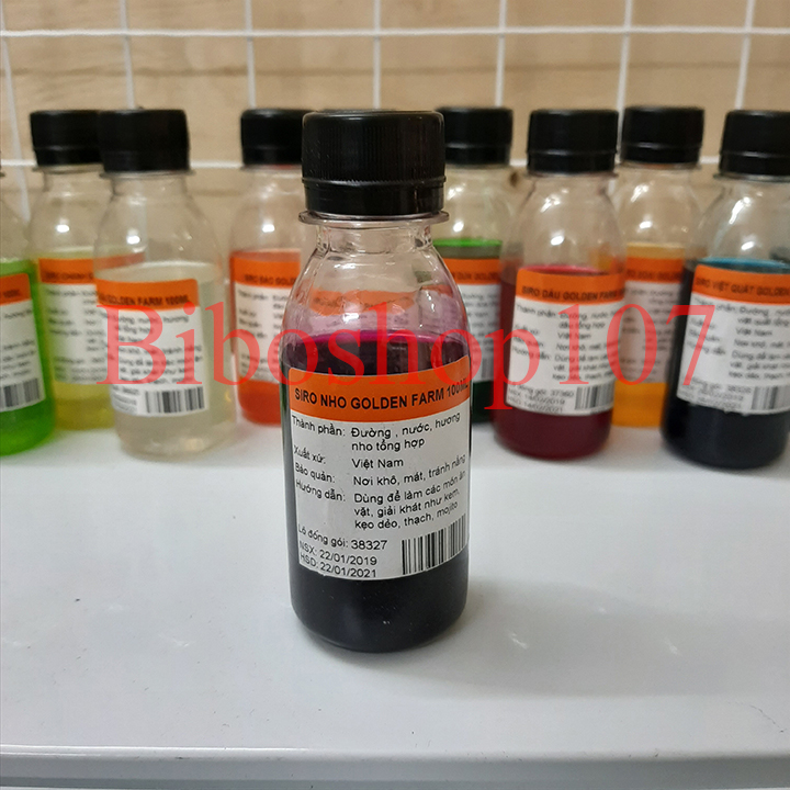 Siro hương nho golden farm 100ml