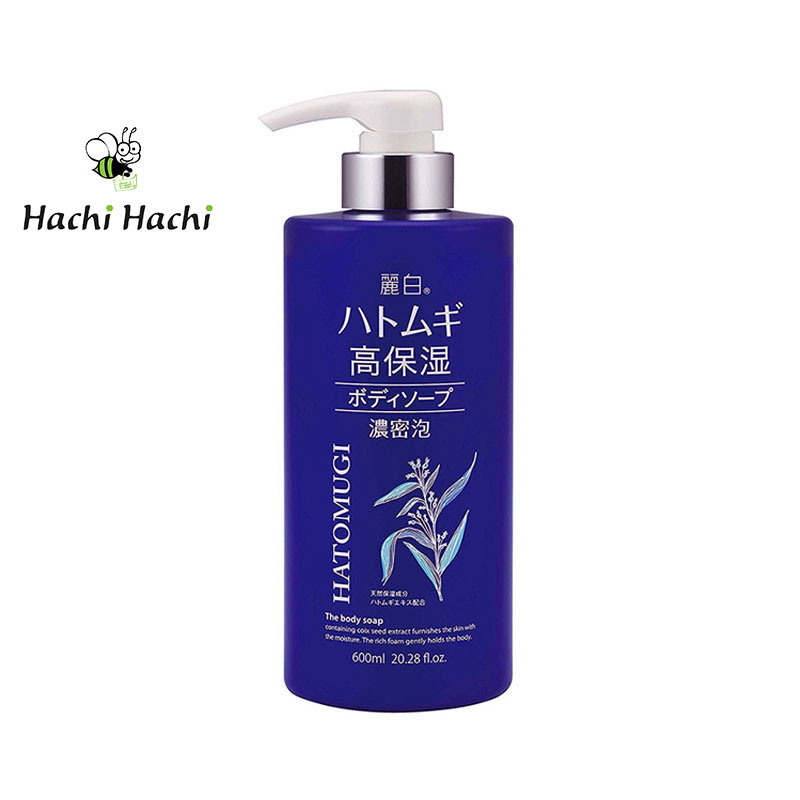 Sữa tắm dưỡng ẩm sâu Kumano Reihaku Hatomugi 600ml - Hachi Hachi Japan Shop