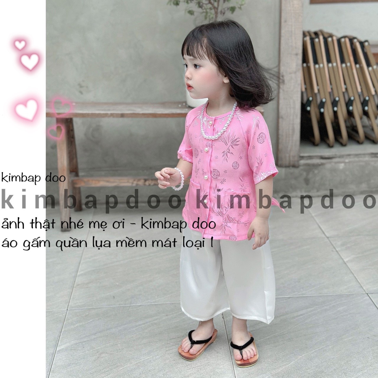 (7-19kg) Bà ba bé gái mềm mát cho bé đi chơi, đi hội -  Bà ba cho bé gái - 2