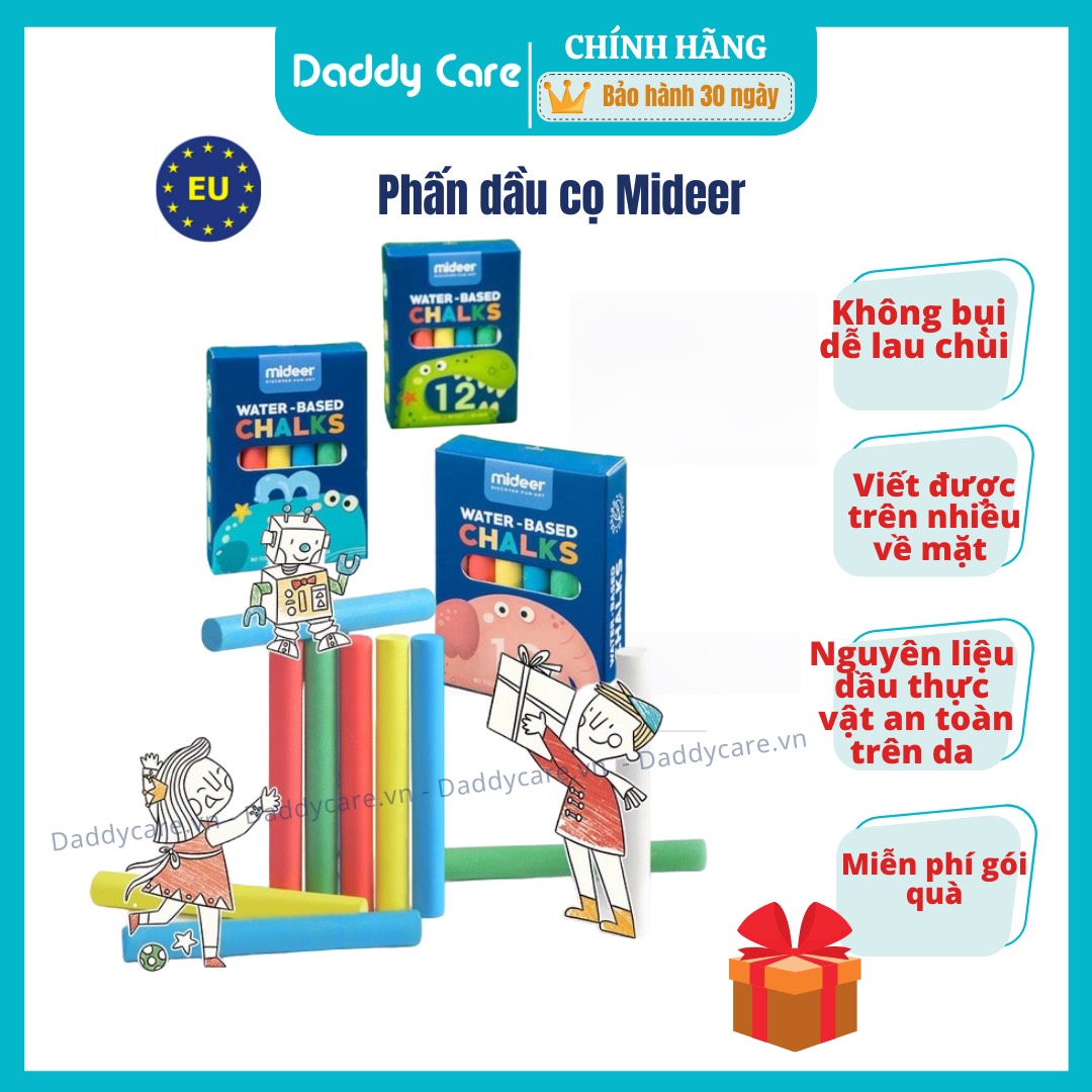 Hộp Phấn Dầu Cọ Đa Năng Mideer Multifunctional palm oil chalk, Đồ Chơi Sáng Tạo Cho Bé