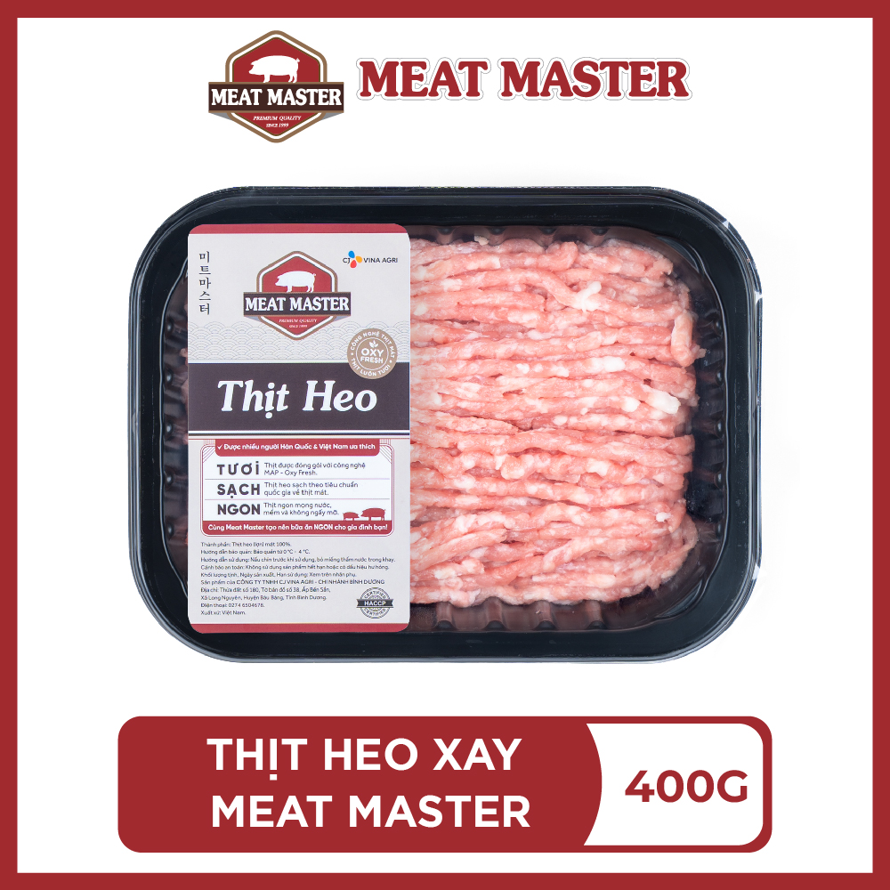 Thịt heo xay Meat Master - Thịt heo mát ngon, mềm mọng, ngọt thịt