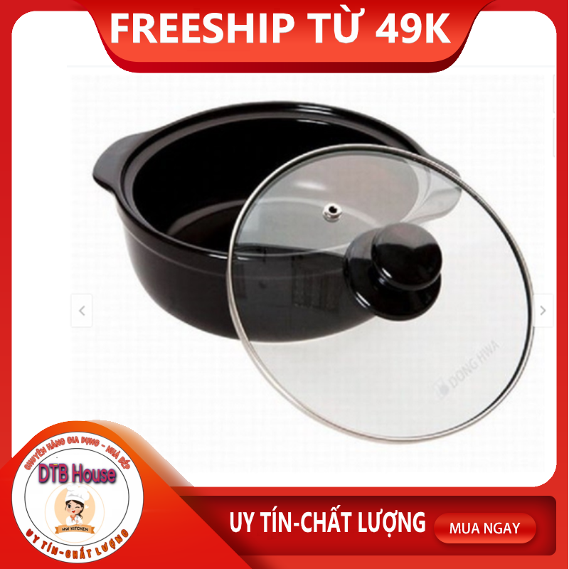 Nồi đất kho thịt số 6 tráng men chịu nhiệt ,nấu mì cay kho cá thịt thơm ngon cao cấp