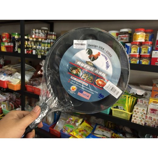 Khuôn đổ bánh khọt có tay cầm chống dính 10 lỗ- Khay nướng bánh khọt sử dụng được trên bếp từ