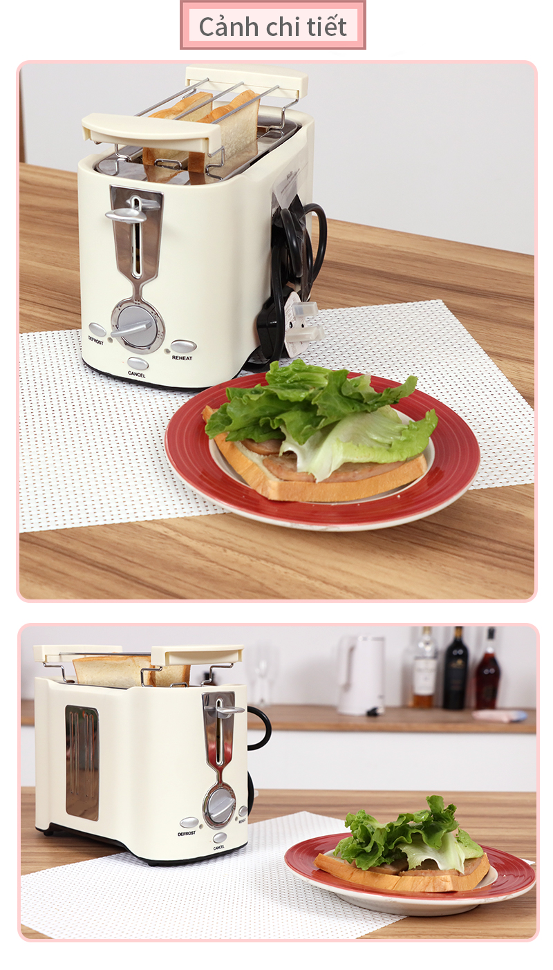 Simplus Máy nướng Máy nướng bánh mì sandwich dành cho gia đình tiện lợi