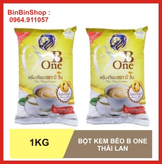 Combo 2 bịch Bột kem béo B One Thái Lan pha trà sữa (bịch 1kg)