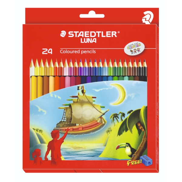 Hộp bút chì 24 màu luna của Staedtler