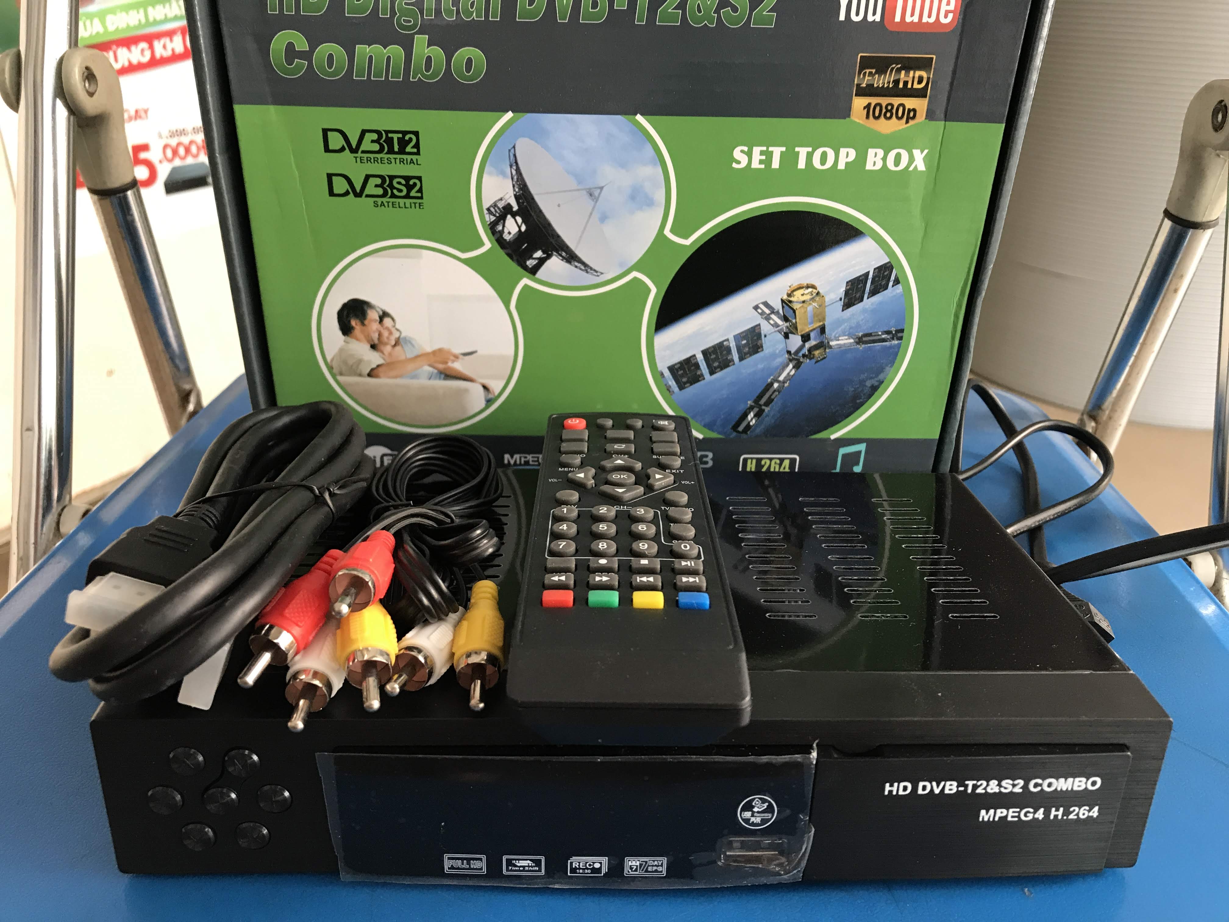 Đầu thu đồng thời kỹ thuật số mặt đất và vệ tinh - combo DVB-T2 & DVB-S2
