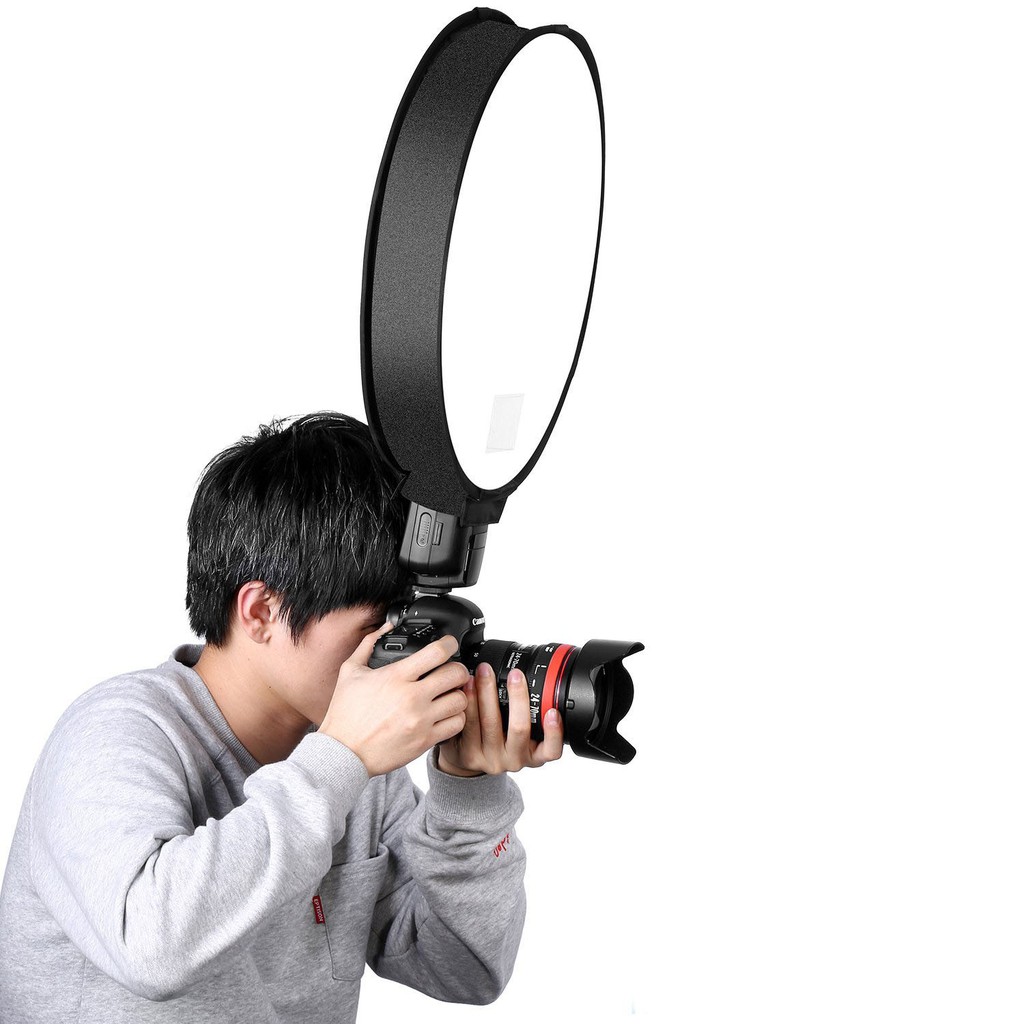 Hộp đèn khuếch tán tản sáng tròn 40cm thông dụng cho đèn flash máy ảnh