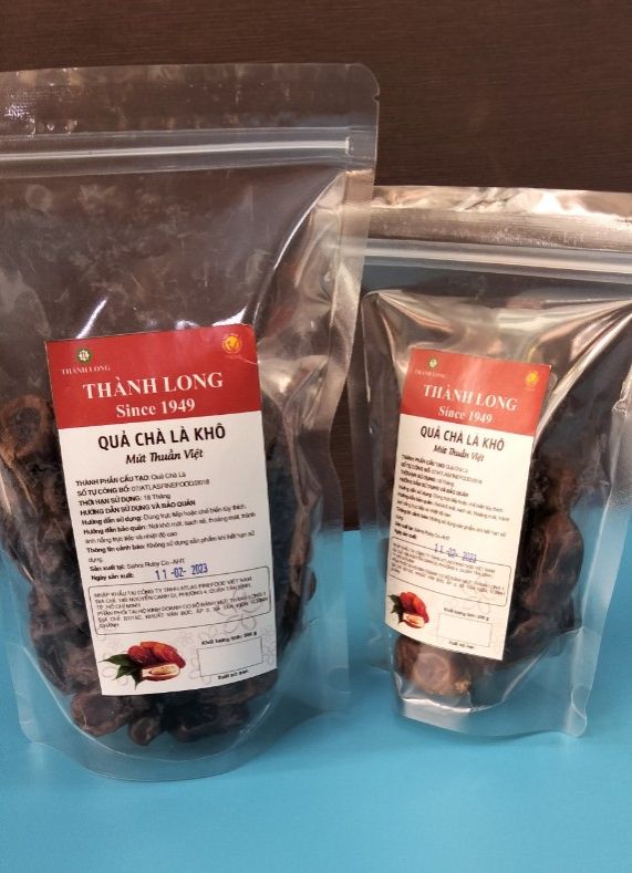 CHÀ LÀ SẤY NGUYÊN QUẢ NHẬP KHẨU THÀNH LONG 500G