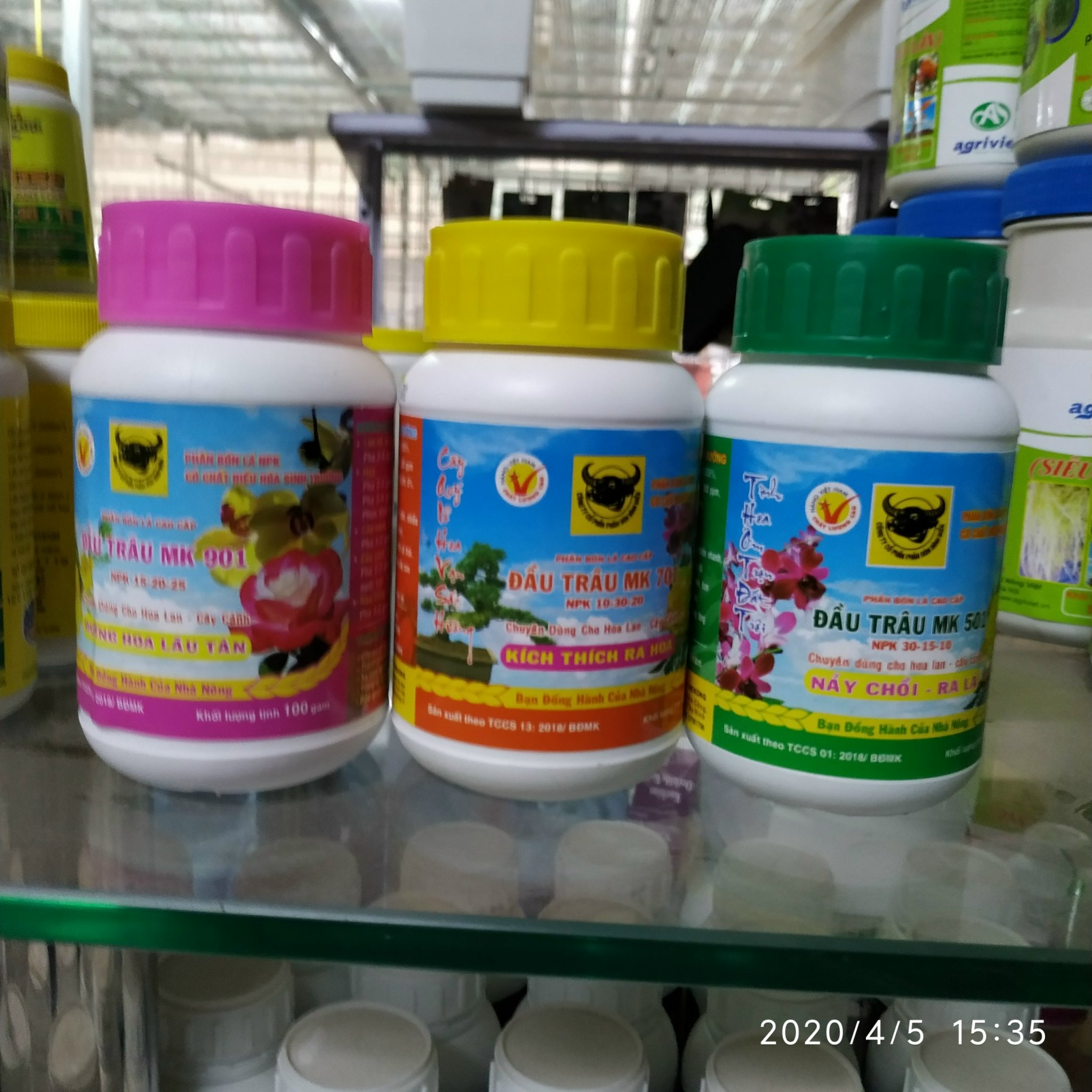 Com bo 3 phân bón lá Đầu Trâu MK 501, 701, 901, Kích mầm, kích hoa, giữ hoa lâu tàn