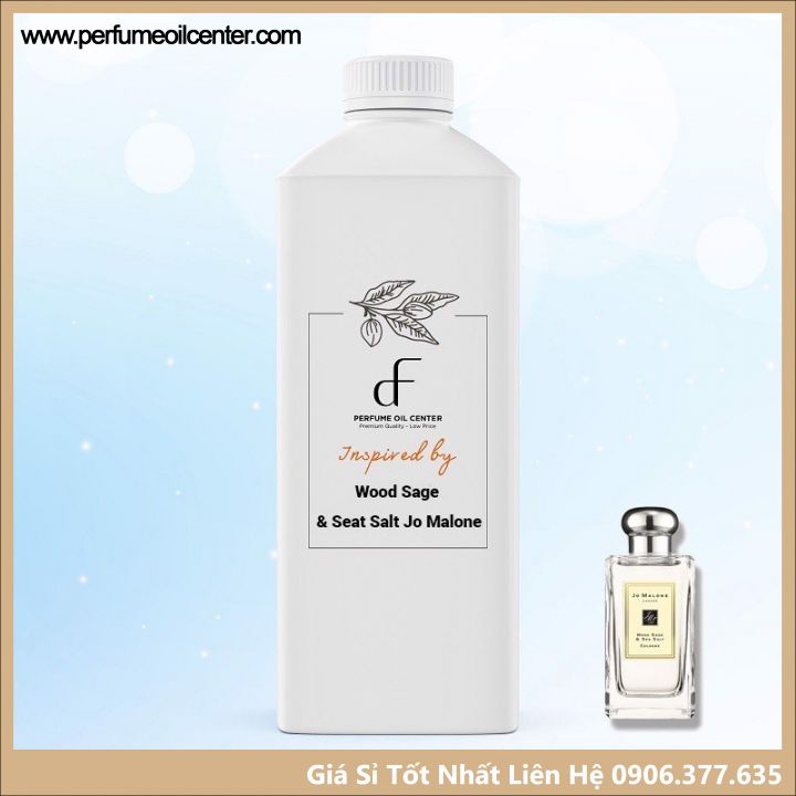 Tinh Dầu Nước Hoa Jo Malone 🛒 500ml 🛒 Hương Nước Hoa Jo Malone Wood Sage & Seat Salt Nhẹ Nhàng, Quyến Rũ