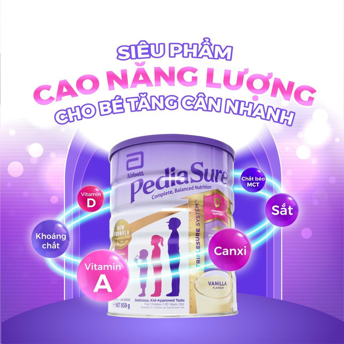 Sữa Pediasure Úc cho bé đến 10 tuổi