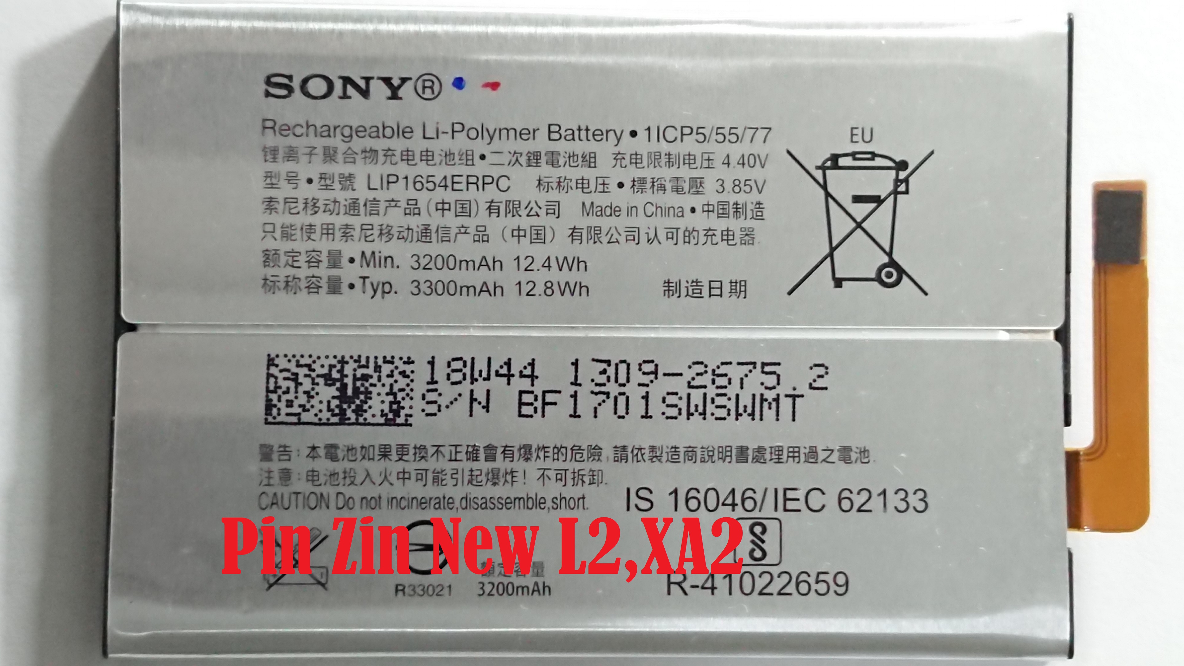 [HCM][PIN ZIN CHÍNH HÃNG SONY XPERIA L2 ( H4331) & XA2 ( H4133)]